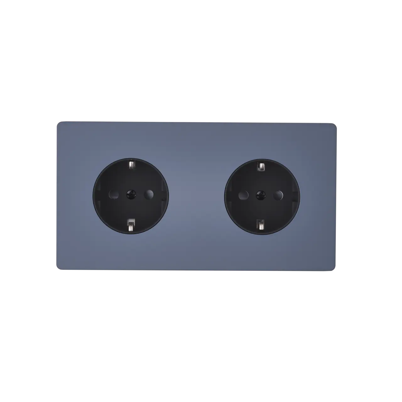 M Vägguttag dubbel - Blå
