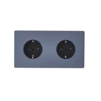M Vägguttag dubbel - Blå