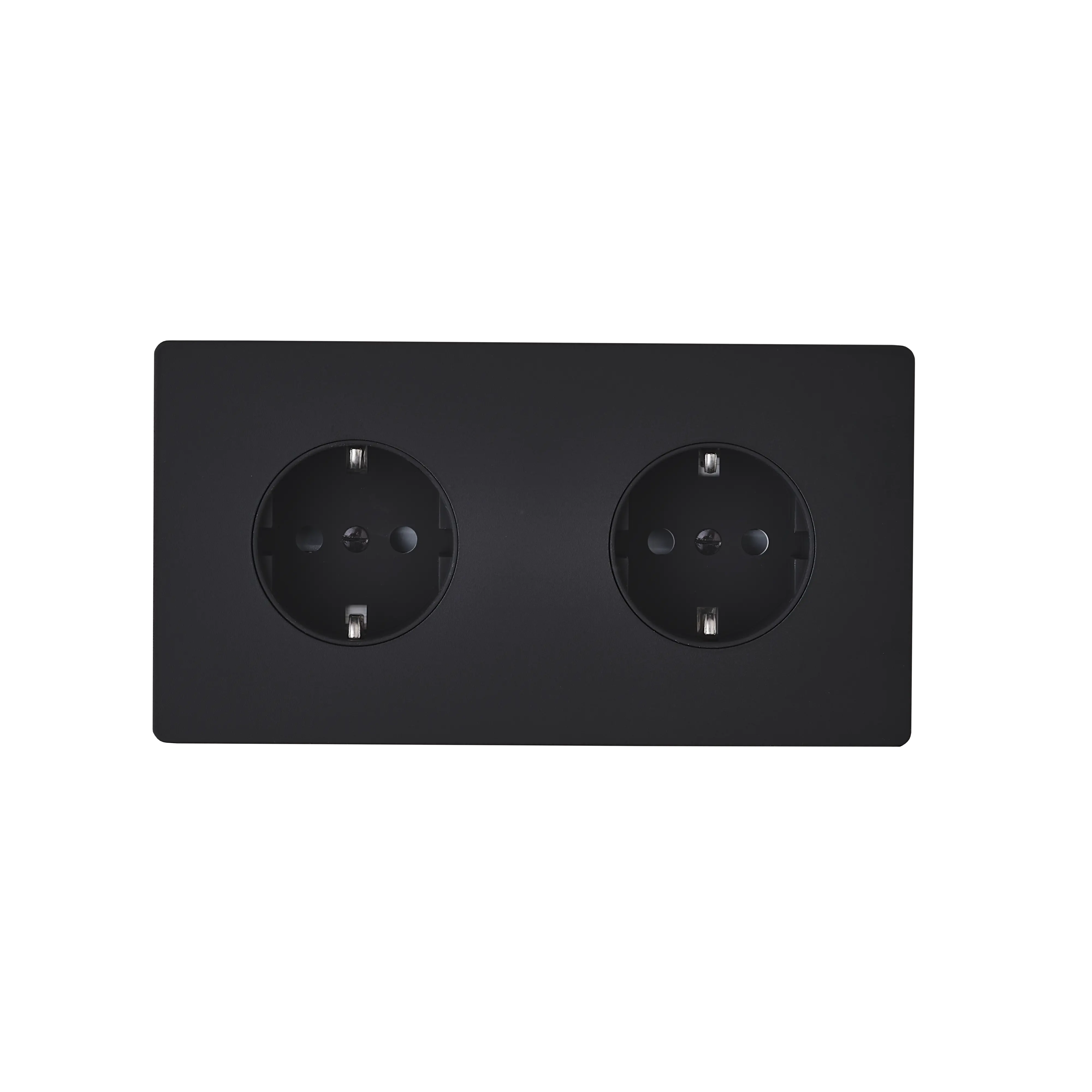 M Vägguttag dubbel - Mattsvart