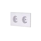 Confidence Vägguttag dubbel - Mattvit