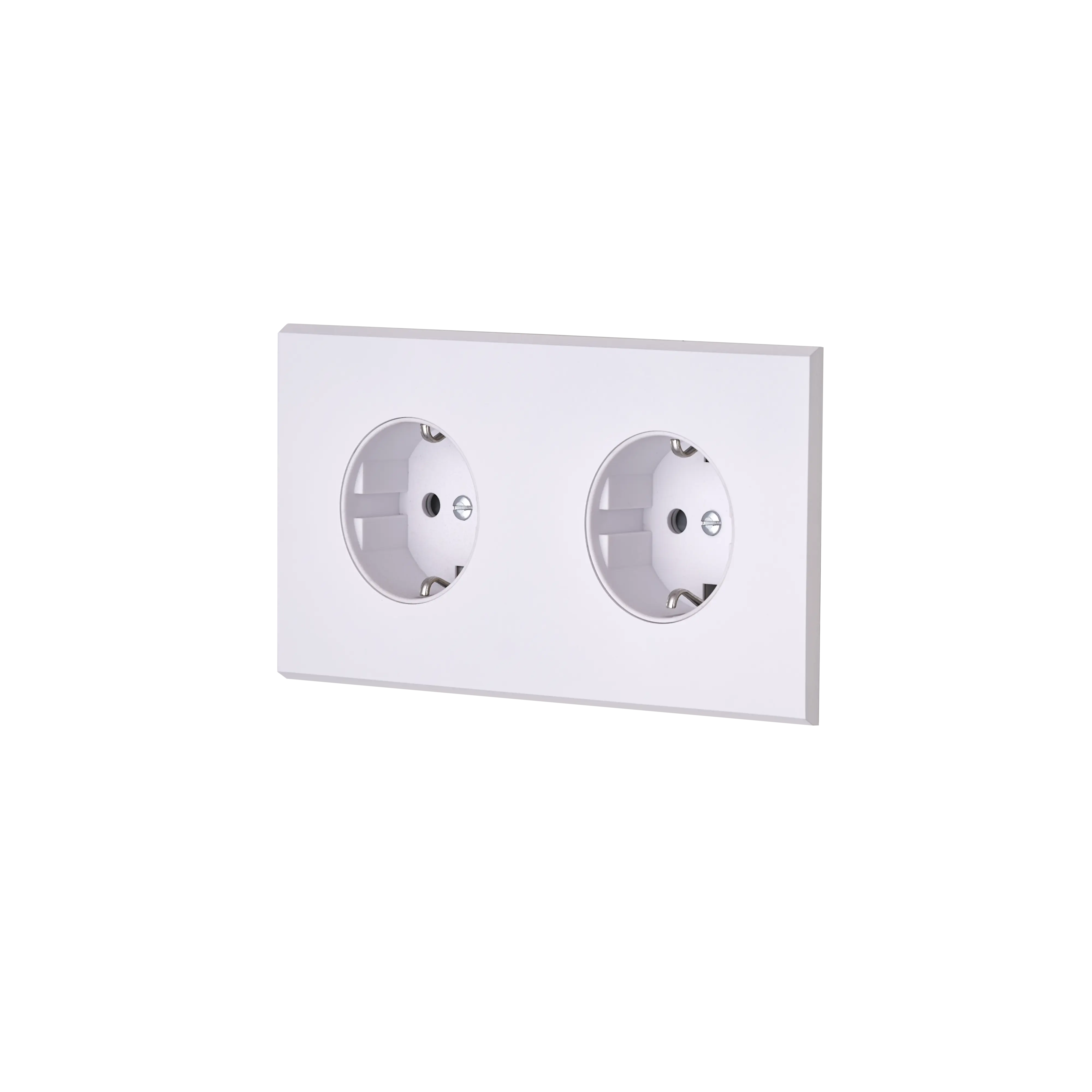Confidence Vägguttag dubbel - Mattvit
