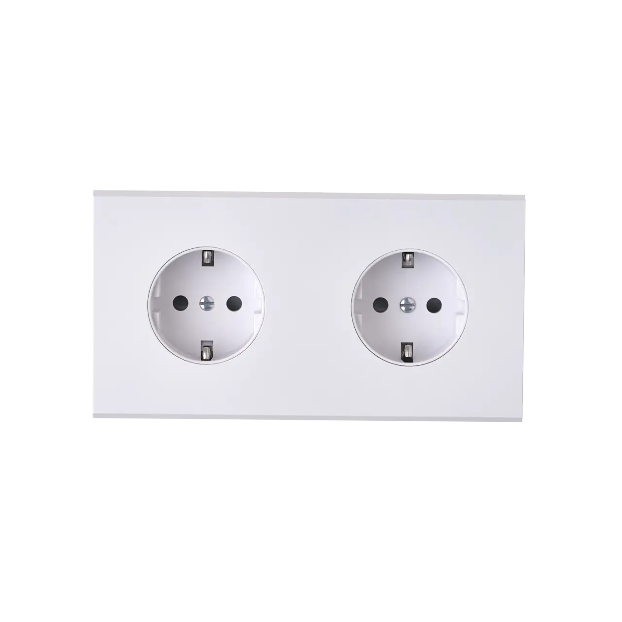 Confidence Vägguttag dubbel - Mattvit