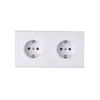 Confidence Vägguttag dubbel - Mattvit