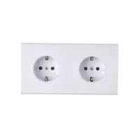 Confidence Vägguttag dubbel - Mattvit