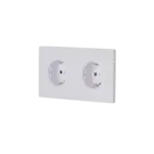 M Vägguttag dubbel - Mattvit
