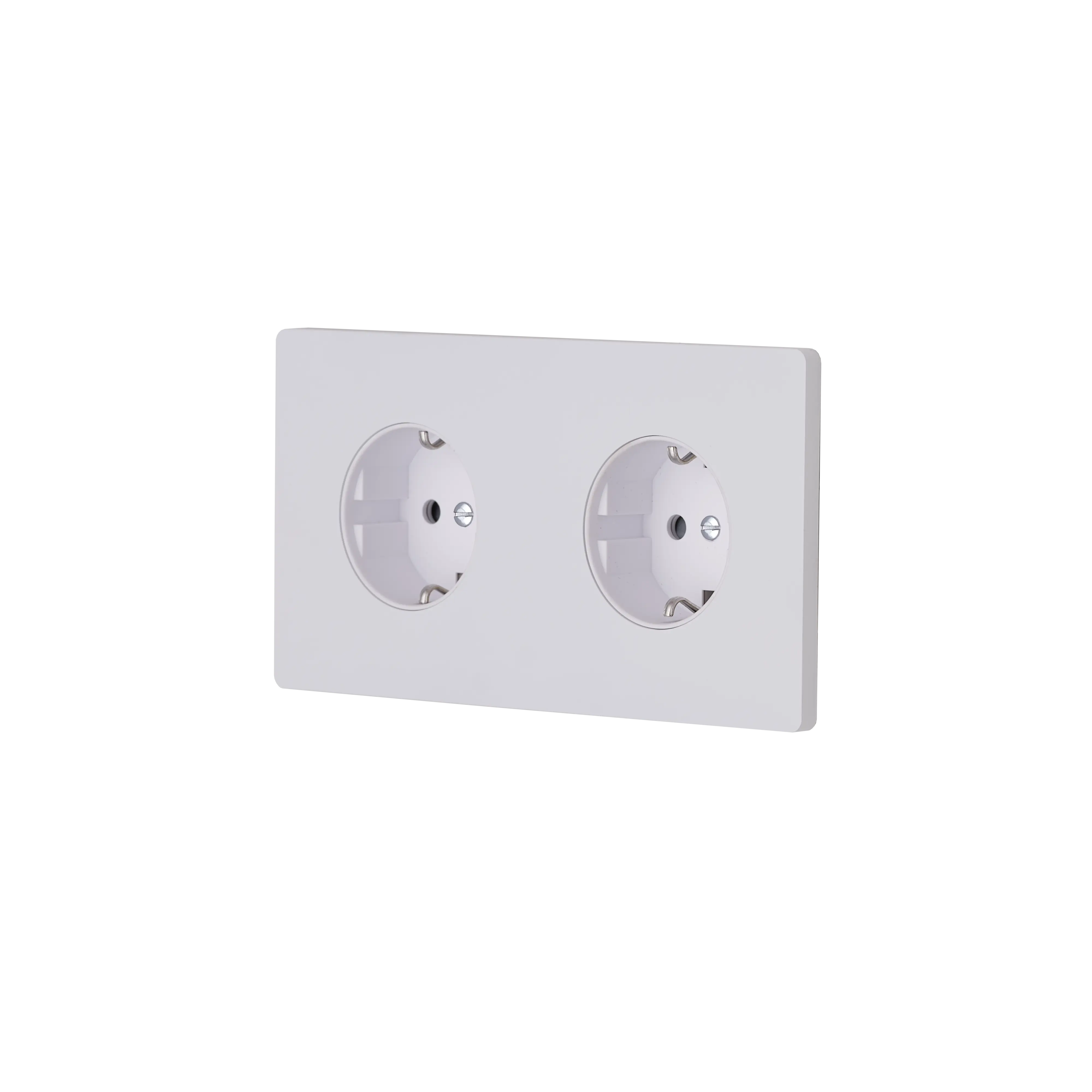 M Vägguttag dubbel - Mattvit