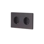 Hitera Vägguttagg dubbel - Dark oak