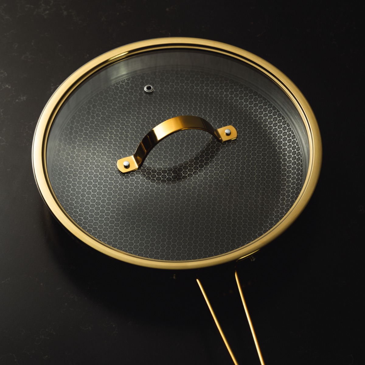 Modell LB Stekpanna, 28 cm, mässing, hamrad