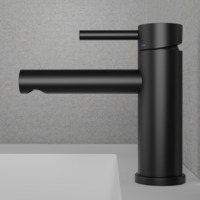 Blandare Steel Clear Black