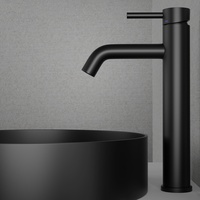 Blandare Steel Wave High Black