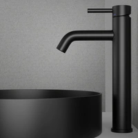 Blandare Steel Wave High Black