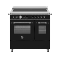 Bertazzoni Heritage Induktionsspis med dubbelugn 90cm Nero Matt