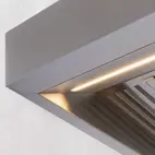 Bertazzoni Verikal vägghängd fläkt, 90 cm bred, rostfri