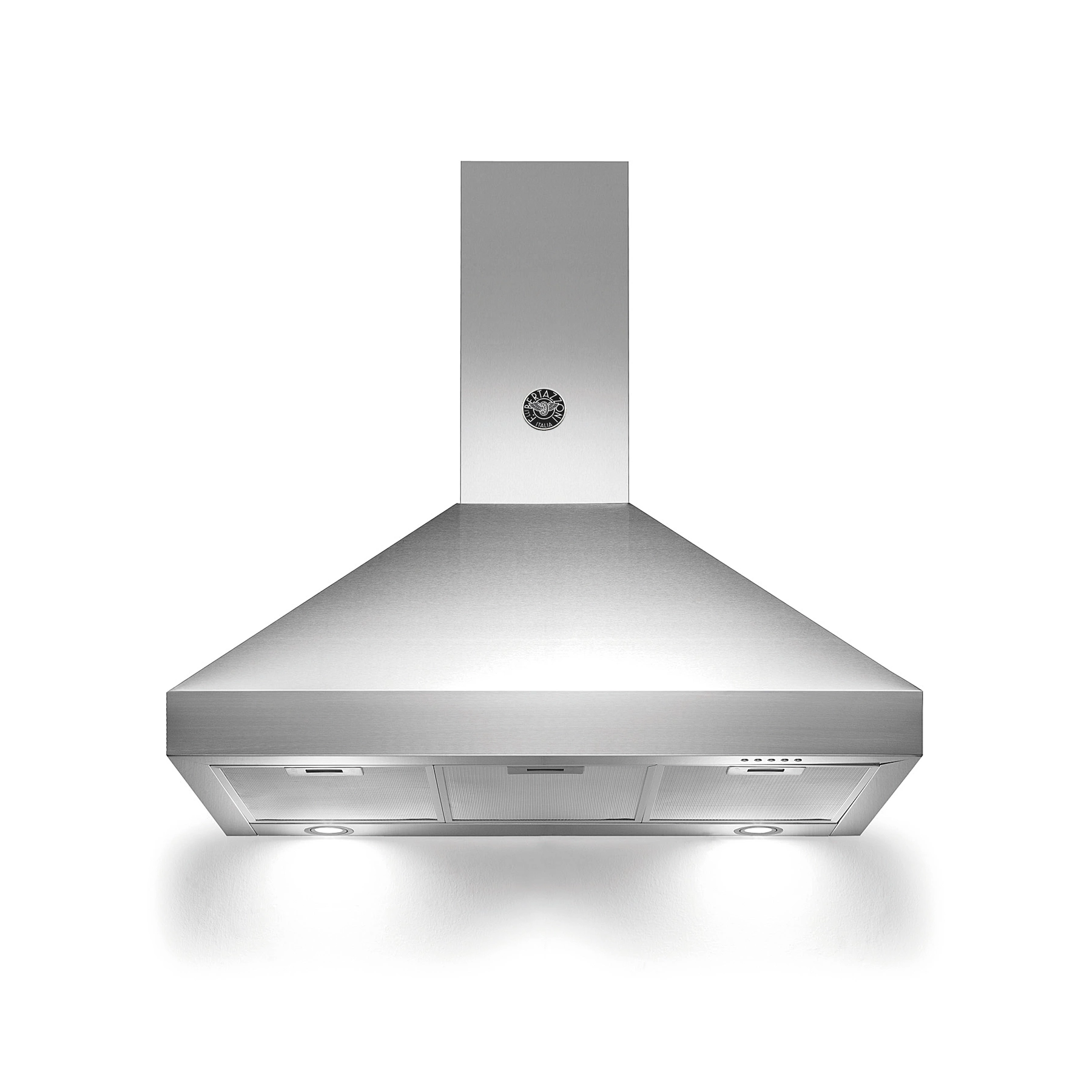 Bertazzoni Vägghängd fläkt, 90 cm bred, rostfri