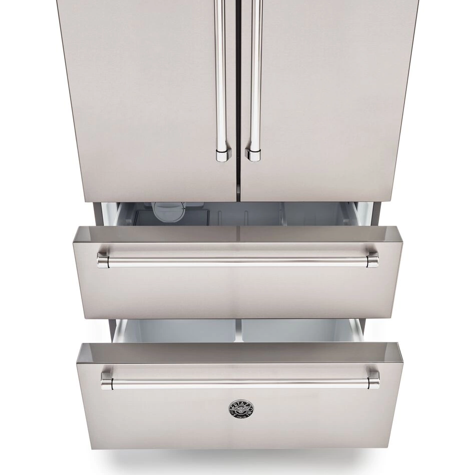 Bertazzoni Master Side-by-side kylskåp med 2 fryslåder och integrerad ismaskin