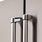 Bertazzoni Master Side-by-side kylskåp med 2 fryslåder och integrerad ismaskin