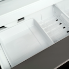 Bertazzoni Master Side-by-side kylskåp med 2 fryslåder och integrerad ismaskin