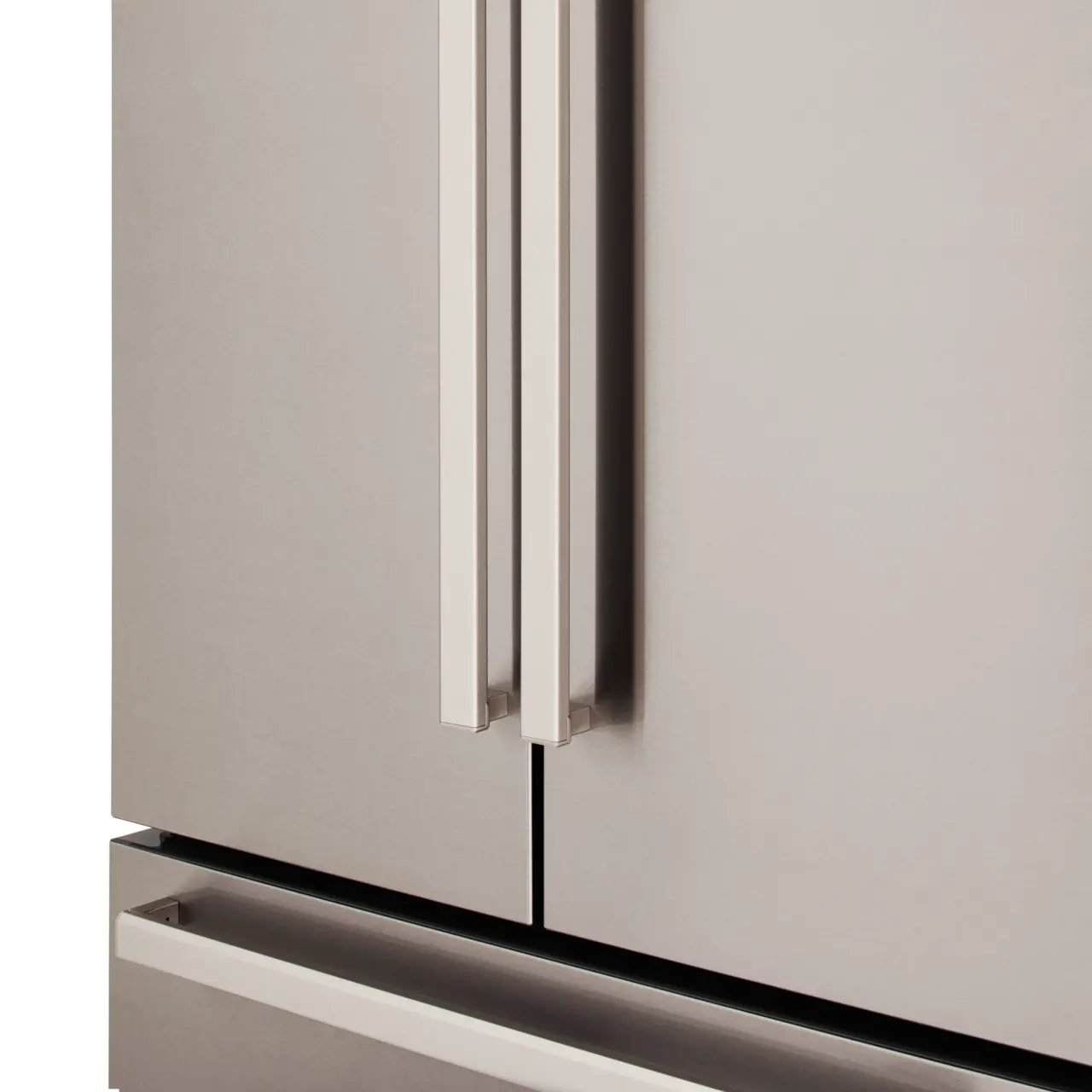 Bertazzoni Professional Side-by-side kylskåp med 2 fryslåder och integrerad isma