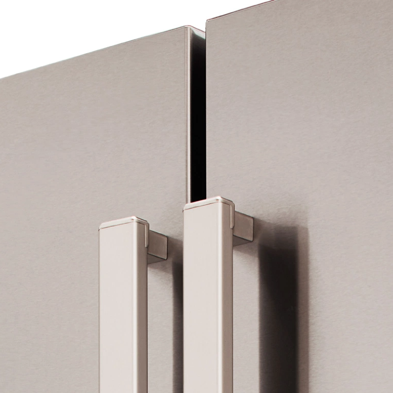 Bertazzoni Professional Side-by-side kylskåp med 2 fryslåder och integrerad isma