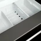 Bertazzoni Professional Side-by-side kylskåp med 2 fryslåder och integrerad isma