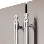 Bertazzoni Heritage side-by-side kylskåp med 2 fryslåder och integrerad ismaskin