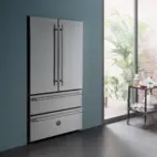 Bertazzoni Heritage side-by-side kylskåp med 2 fryslåder och integrerad ismaskin