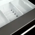 Bertazzoni Heritage side-by-side kylskåp med 2 fryslåder och integrerad ismaskin