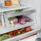 Bertazzoni Heritage side-by-side kylskåp med 2 fryslåder och integrerad ismaskin