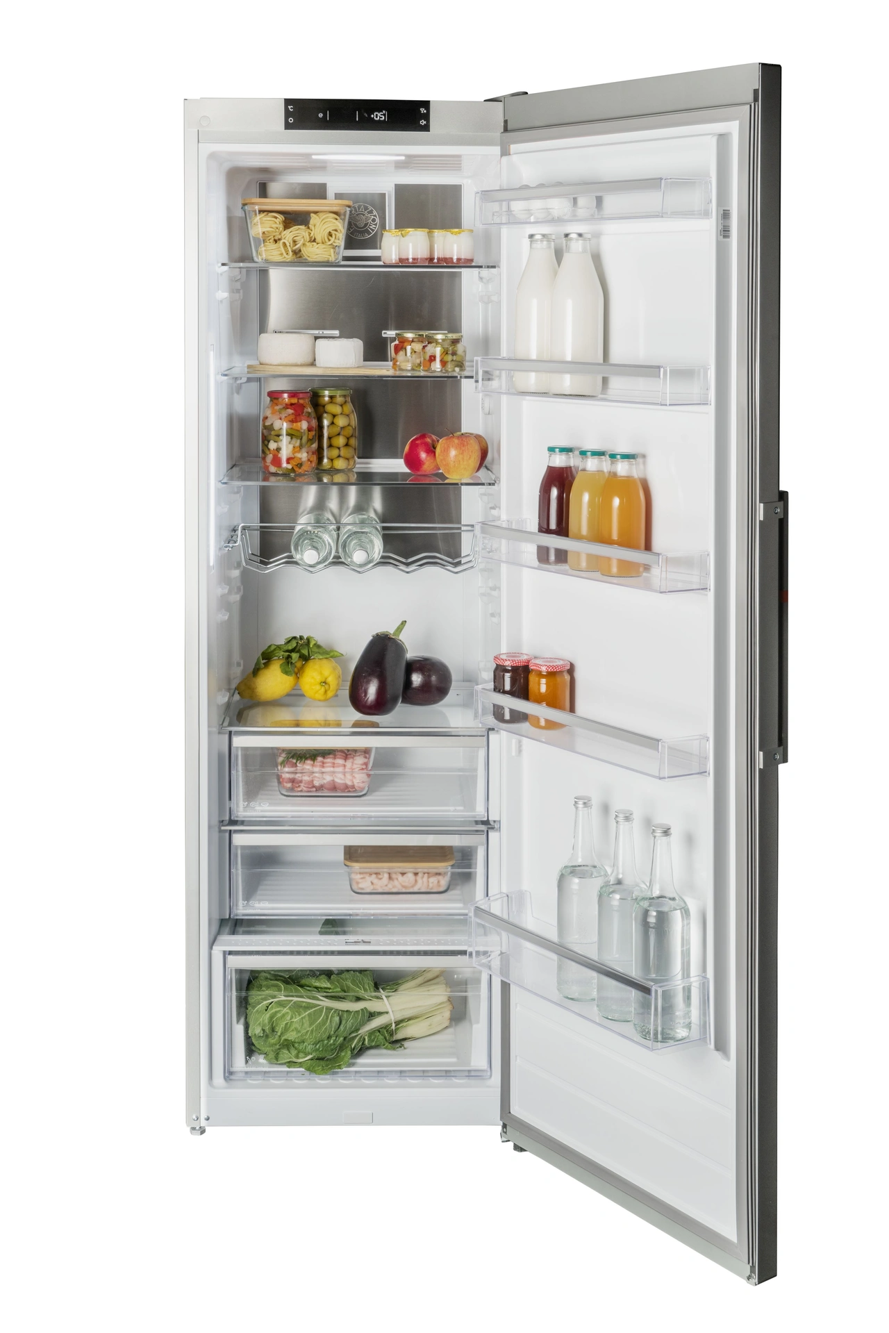 Bertazzoni Professional Kylskåp 60 cm bred, 186 cm hög, PureUV filter, Metal coo