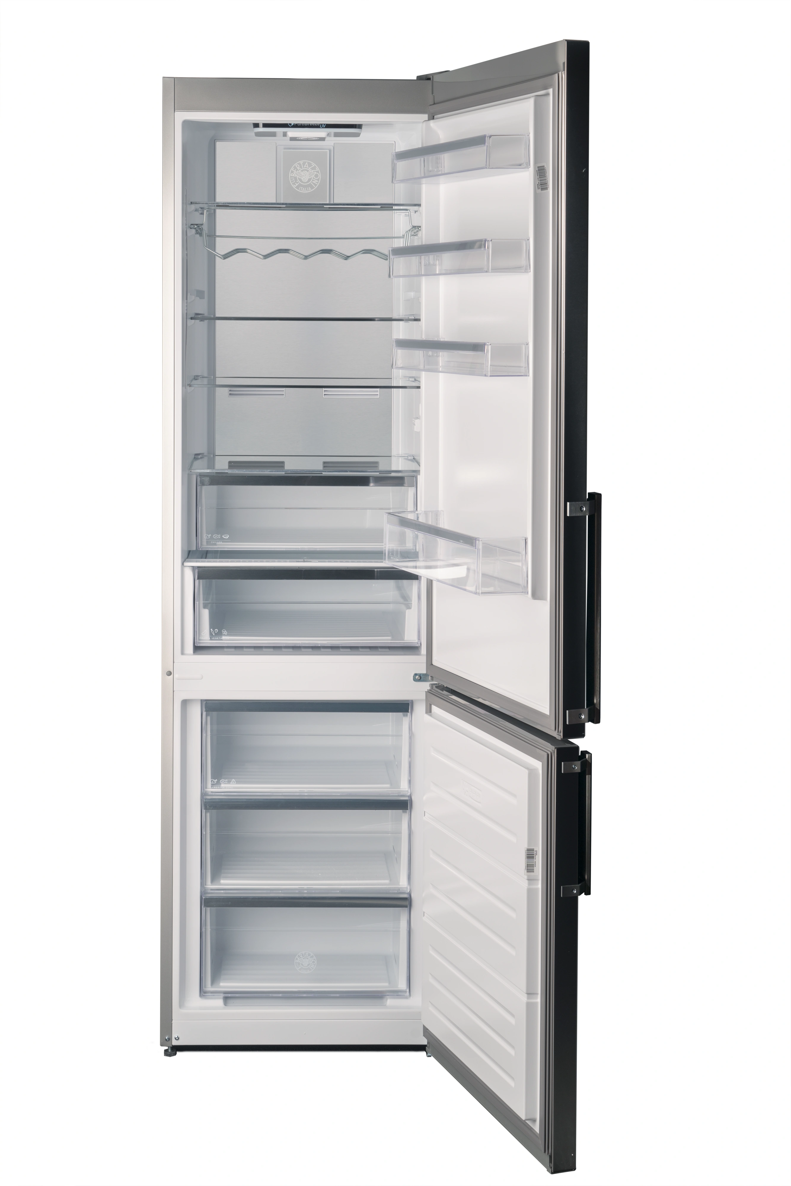 Bertazzoni Professional Kombinerad kyl/frys 60 cm bred 186 cm hög, Metal cooling