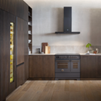 Bertazzoni Professional Induktionsspis, 90 cm, 5 zoner, 2 ugnar, carbonio