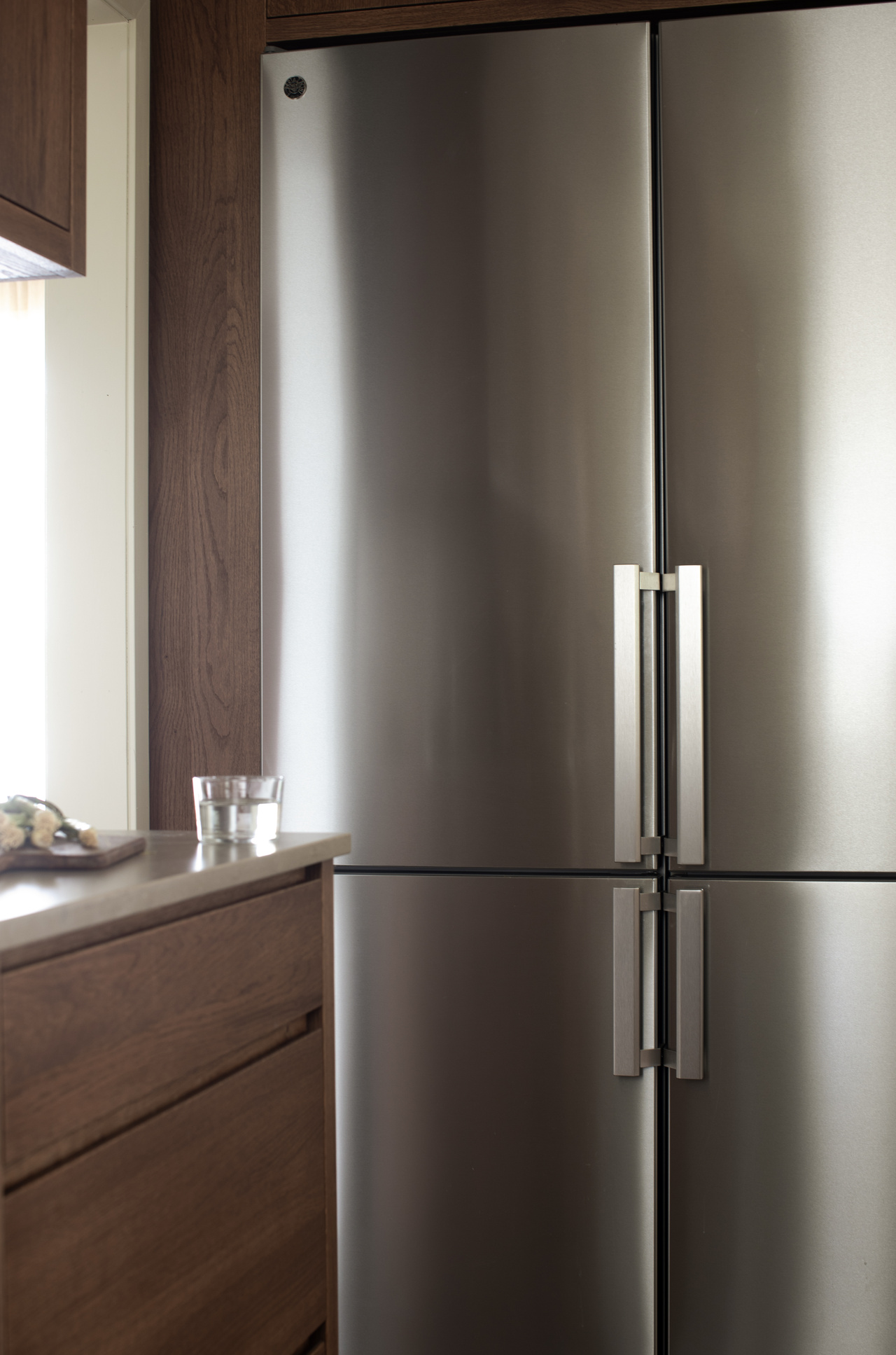 Bertazzoni Professional Kombinerad kyl/frys 60 cm bred 201 cm hög, Metal cooling