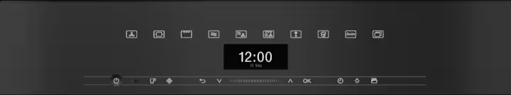 Miele Handtagslös kompaktugn med mikrovågsfunktion H 7440 BMX Obsidiansvart matt