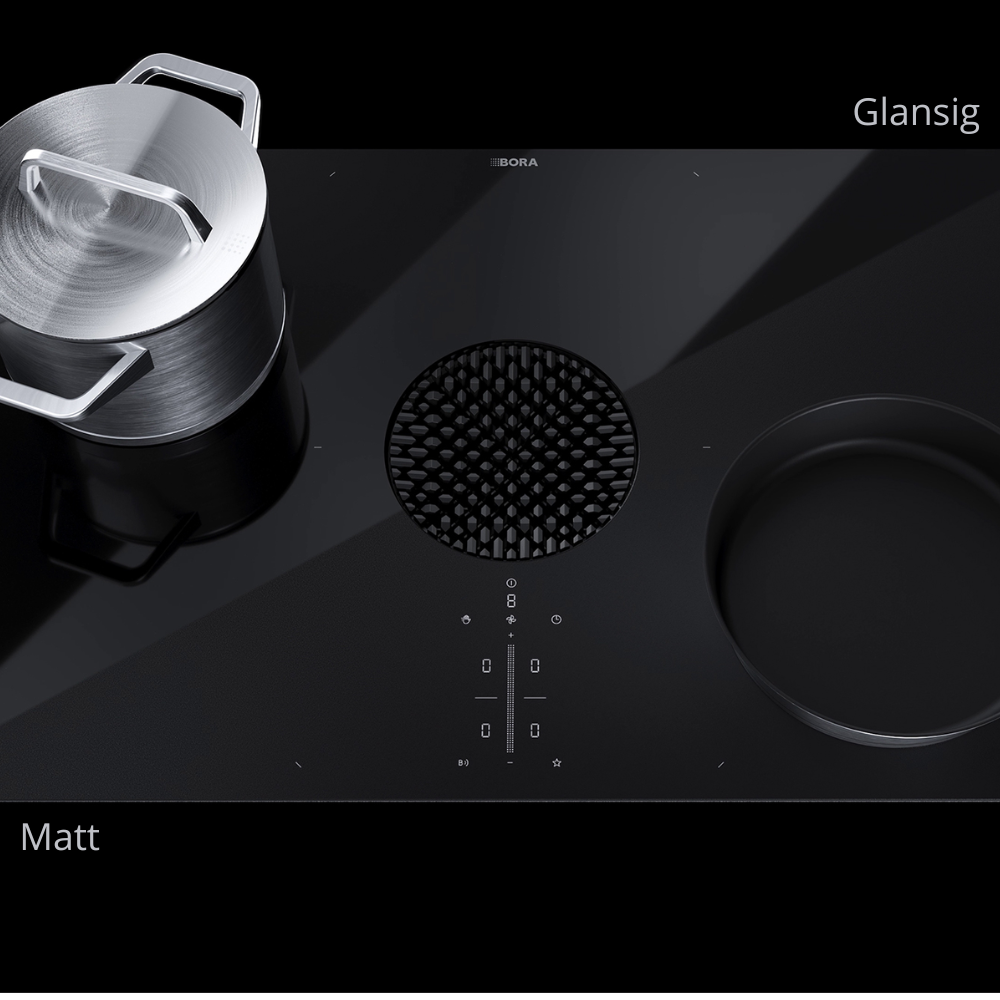 BORA X Pure Rough Induktionshäll med Flexibla Zoner - Frånluft