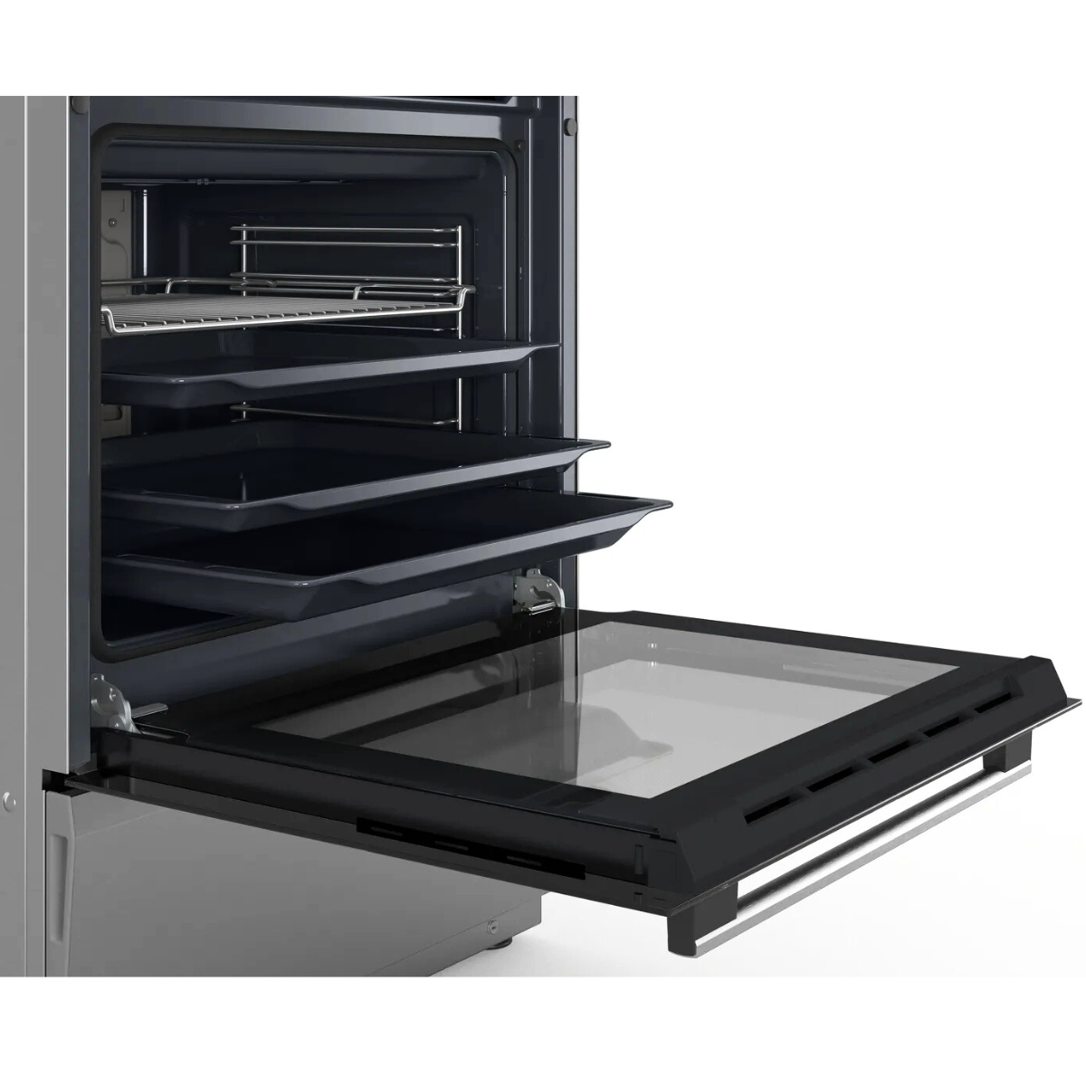 Bosch Spis HKR39A250U, Serie 4, med varmluft, rostfri design, energieffektiv & s