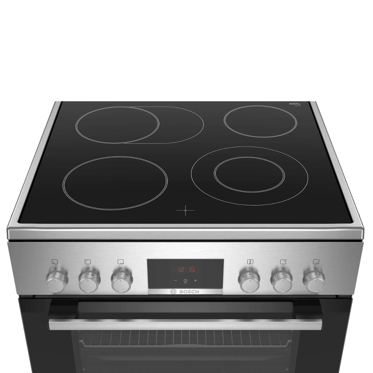 Bosch Spis HKR39A250U, Serie 4, med varmluft, rostfri design, energieffektiv & s