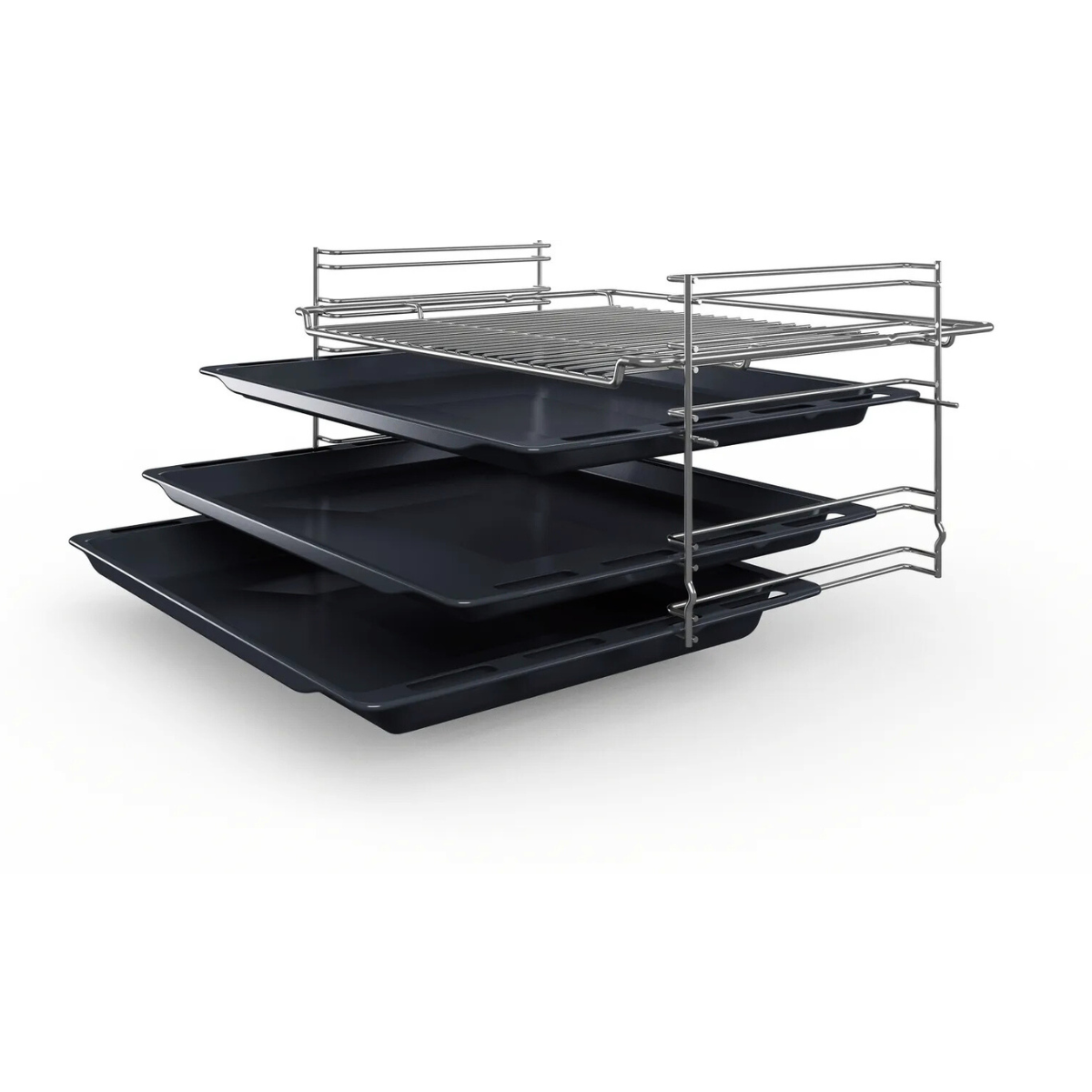 Bosch Spis HKR39A250U, Serie 4, med varmluft, rostfri design, energieffektiv & s