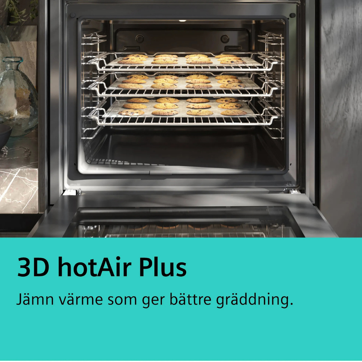 Siemens Spis HL9S5E040U med varmluft & induktion, hög prestanda i modern design