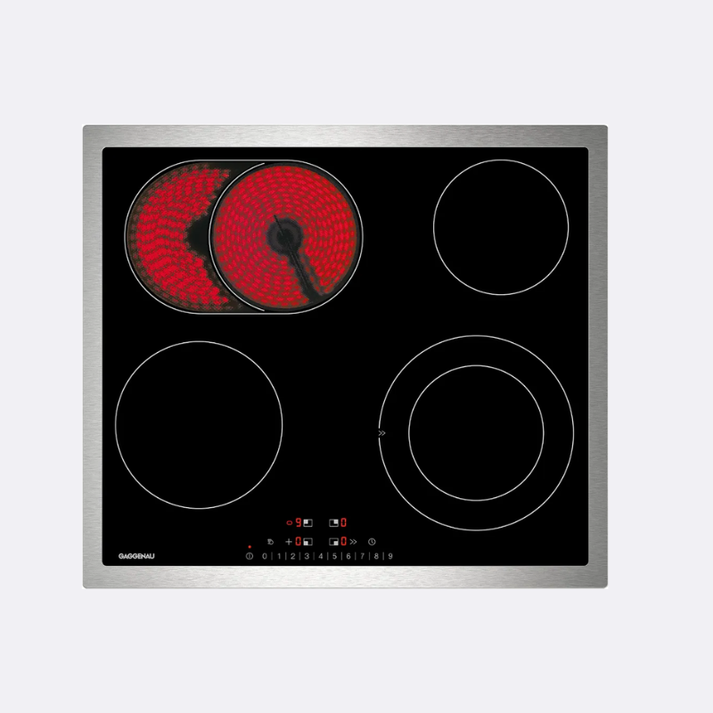 Gaggenau Glaskeramik 60cm Touch stålram