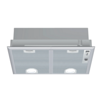 Siemens Underbyggd köksfläkt LB55565 i rostfritt stål och LED-belysning