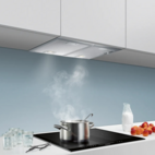 Siemens Underbyggd köksfläkt LB55565 i rostfritt stål och LED-belysning