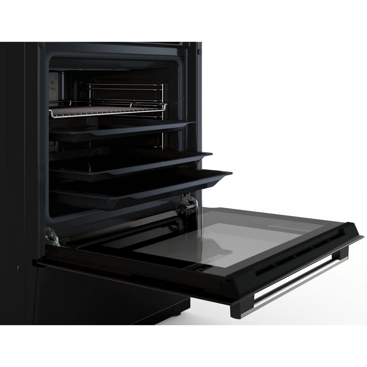 Bosch Spis HLN39A060U med varmluft, elegant multifunktionell modell med svart fi