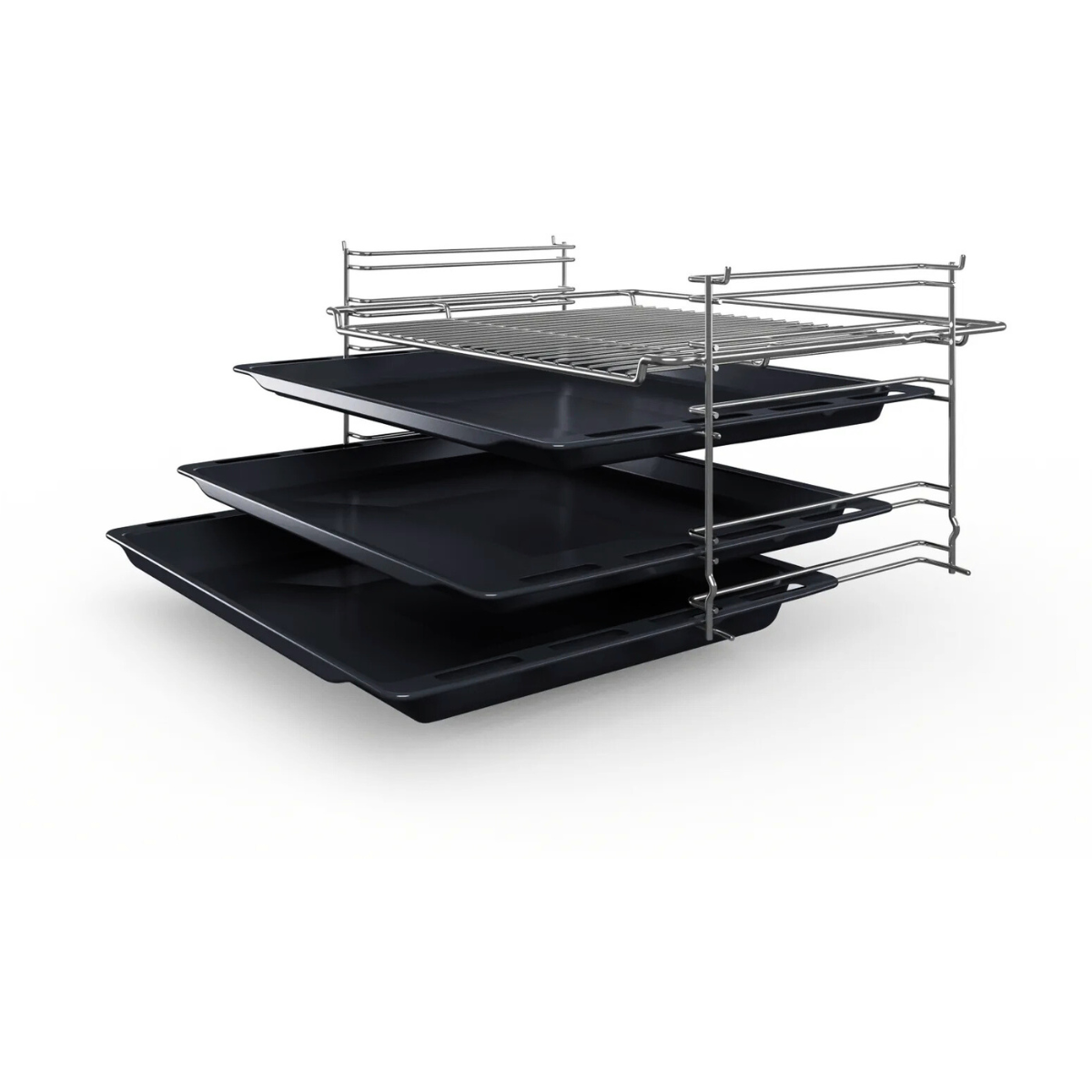 Bosch Spis HLN39A060U med varmluft, elegant multifunktionell modell med svart fi