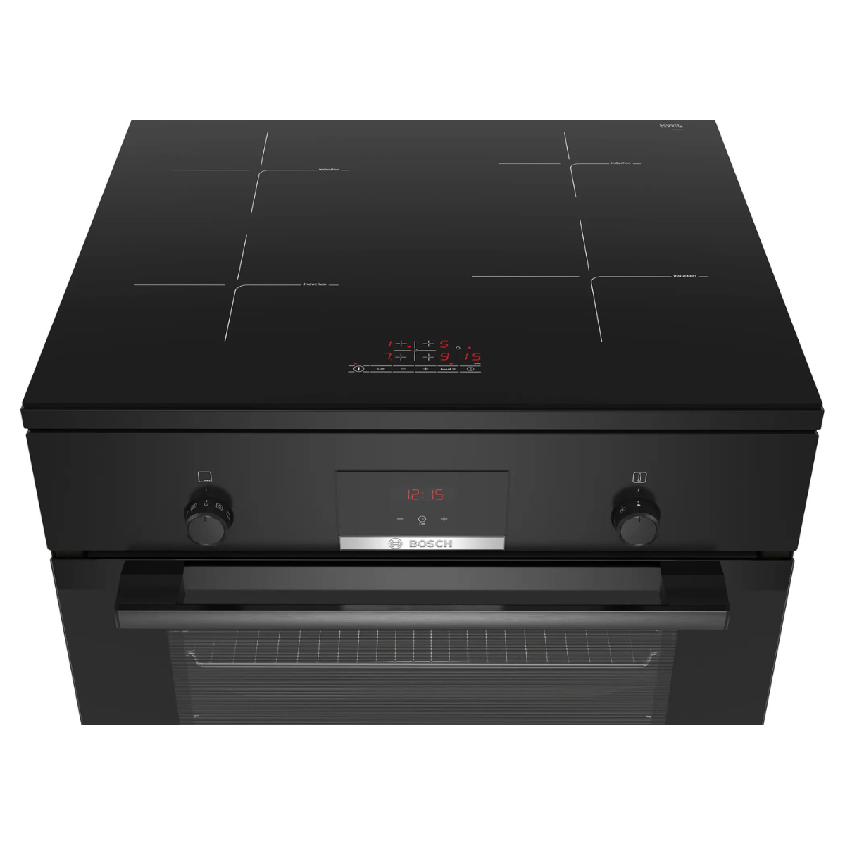 Bosch Spis HLN39A060U med varmluft, elegant multifunktionell modell med svart fi