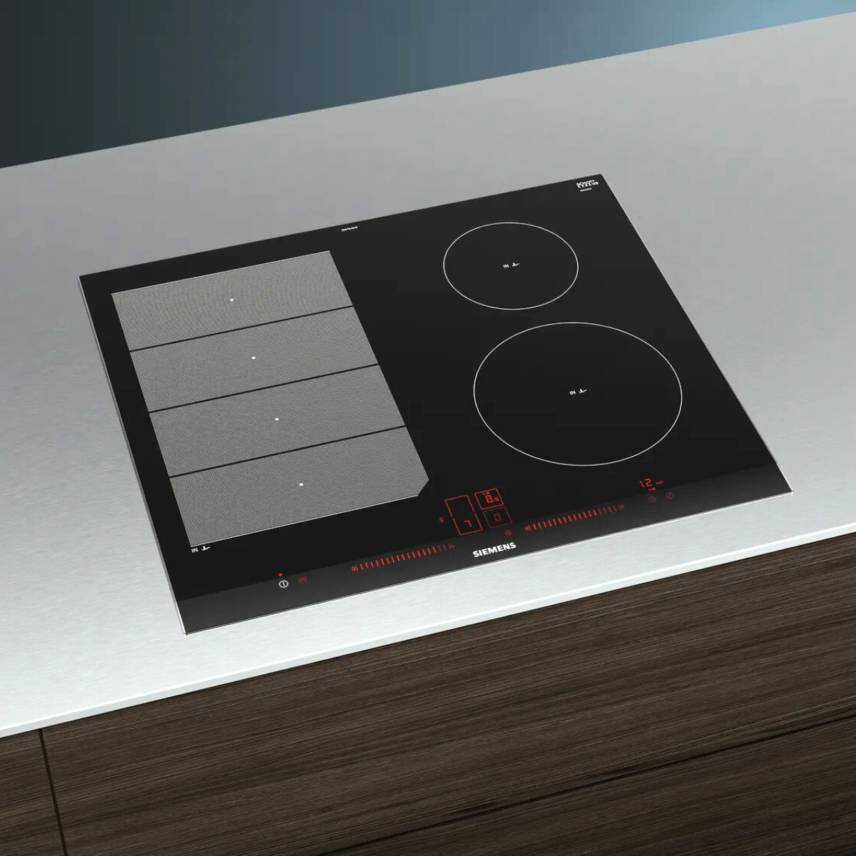 Siemens induktionshäll EX675LEC1E 60 cm iQ700, flexibla kokzoner & PerfectFry