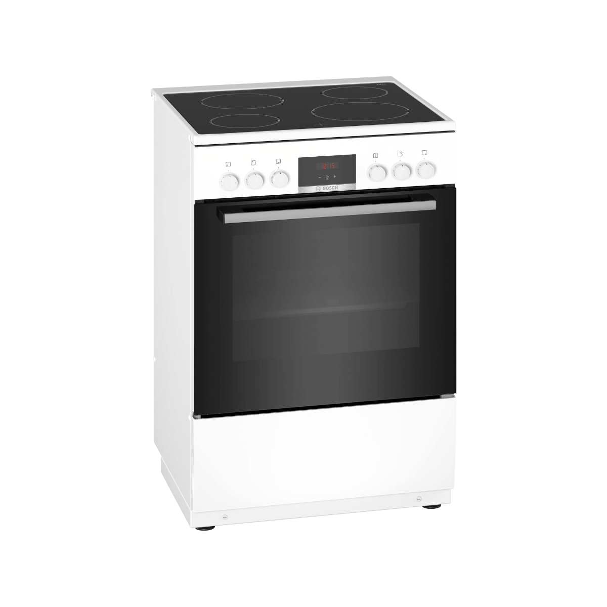 Bosch glaskeramikspis HKN31A020U Vit design, varmluft & EcoClean