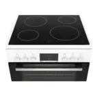 Bosch glaskeramikspis HKN31A020U Vit design, varmluft & EcoClean