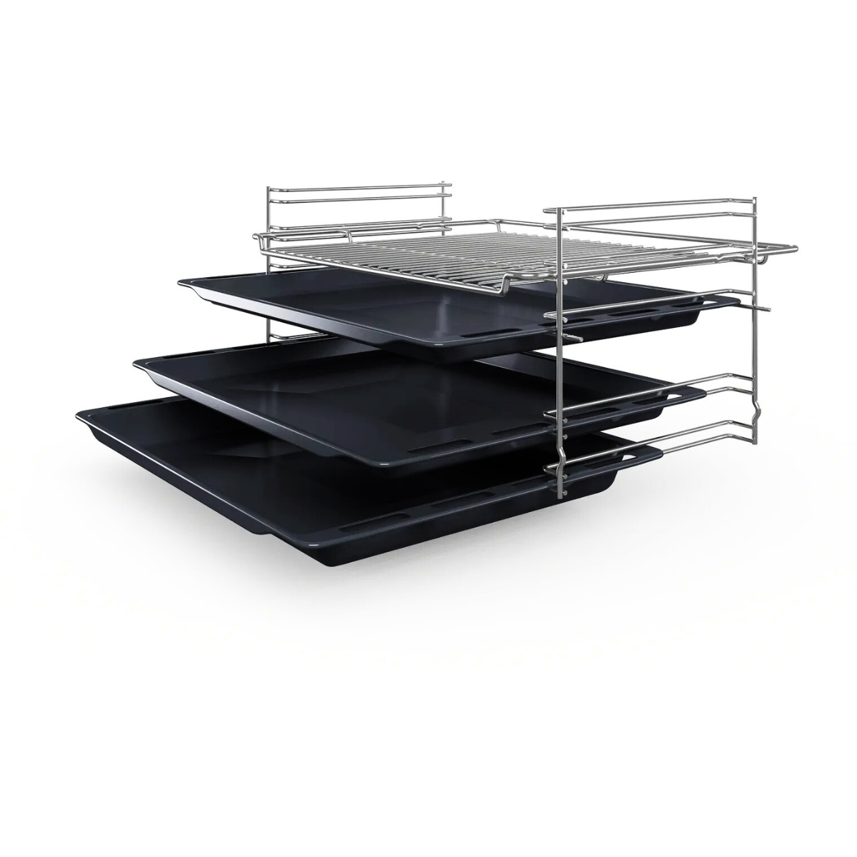 Bosch glaskeramikspis HKN31A020U Vit design, varmluft & EcoClean