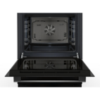 Bosch Spis HKN31A060U med varmluft Serie 4, svart finish, modern & stilren