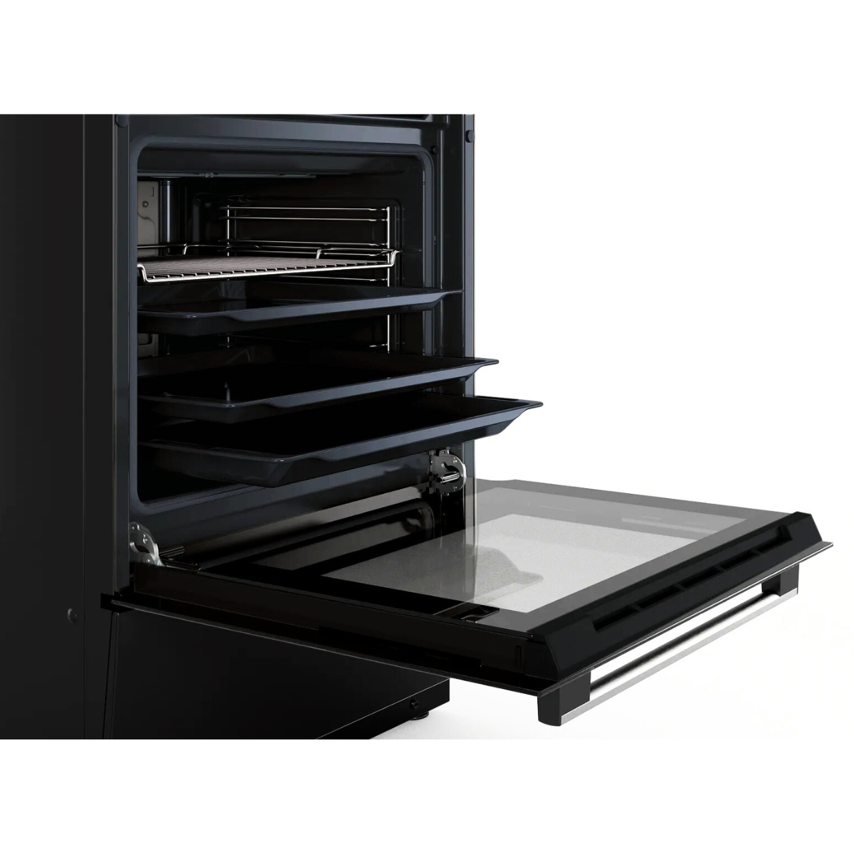 Bosch Spis HKN31A060U med varmluft Serie 4, svart finish, modern & stilren